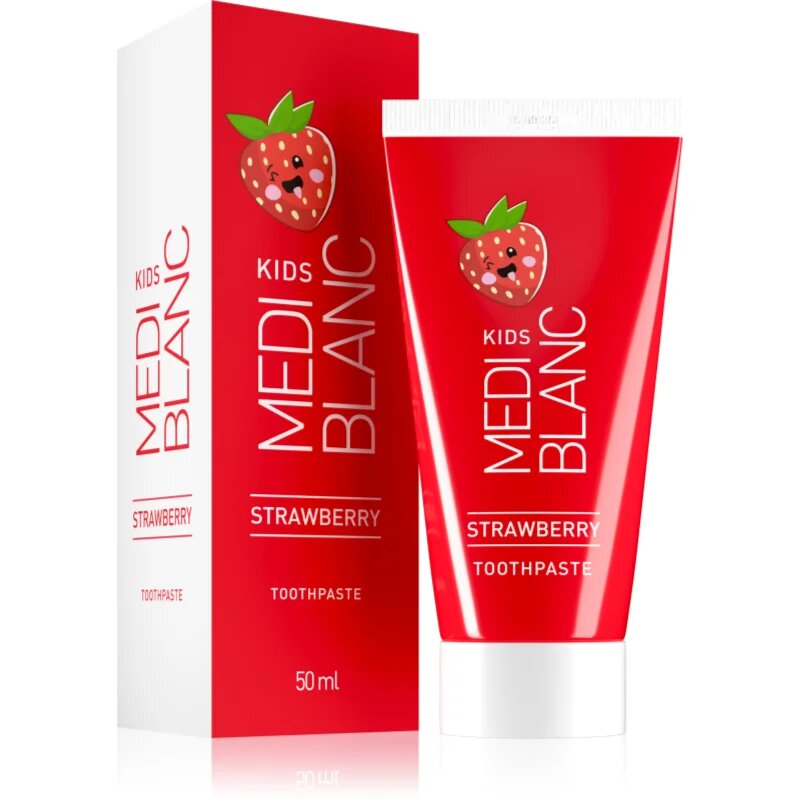 MEDIBLANC Toothpaste KIDS fogkrém gyermekeknek Strawberry 50 ml