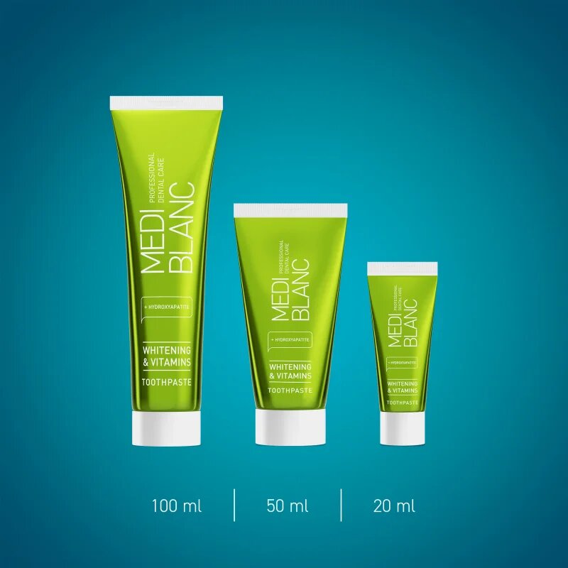 MEDIBLANC Toothpaste Vitamin-Enriched fehérítő fogkrém vitaminokkal 100 ml