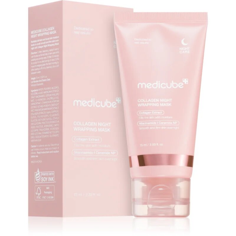 Medicube Collagen Night Wrapping Mask feszesítő éjszakai maszk kollagénnel 75 ml
