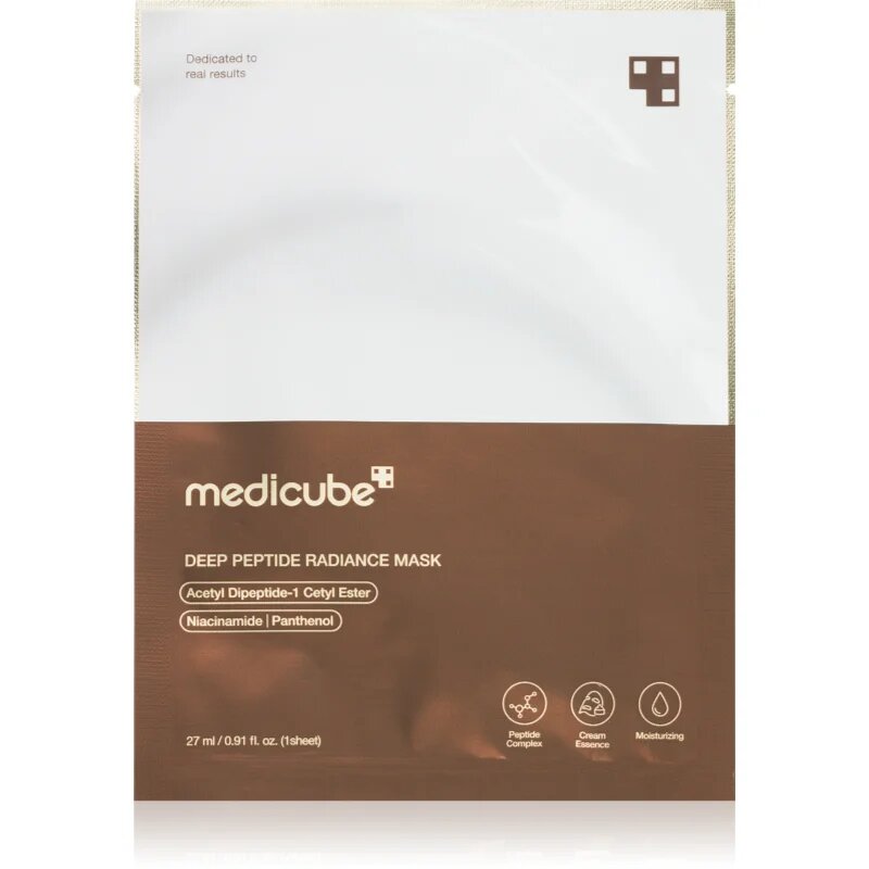 Medicube Deep Peptide Radiance Mask hidratáló gézmaszk a bőr rugalmasságának növelésére 27 ml