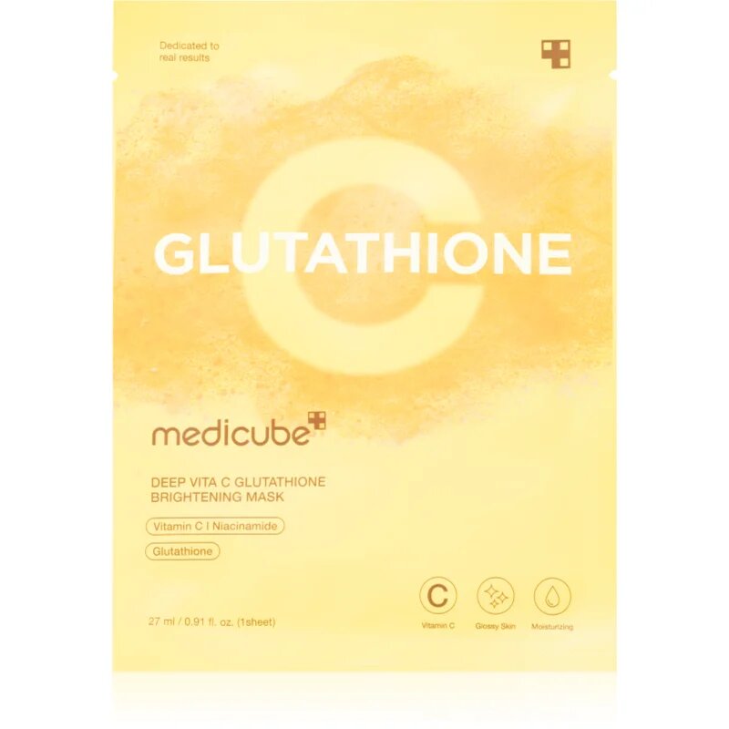 Medicube Deep Vita C Glutathione Brightening Mask fehérítő gézmaszk 27 ml