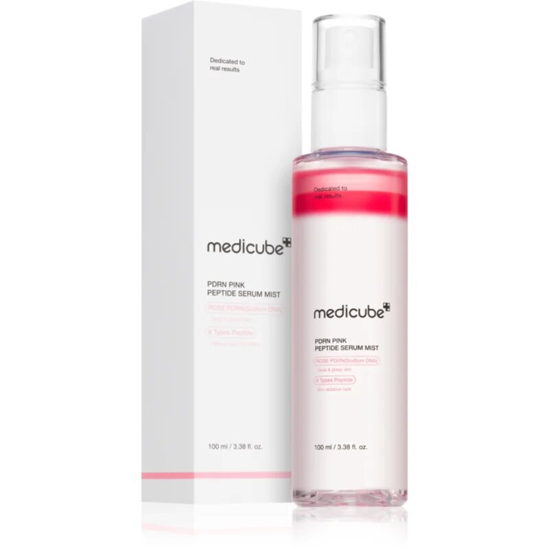 Medicube PDRN Pink Glutathione Serum Mist fényesítő hatású arcszérum feszesítő hatással spray formában 100 ml