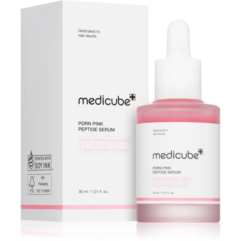 Medicube PDRN Pink Peptide Serum bőrfeszesítő szérum az arcra peptidekkel 30 ml