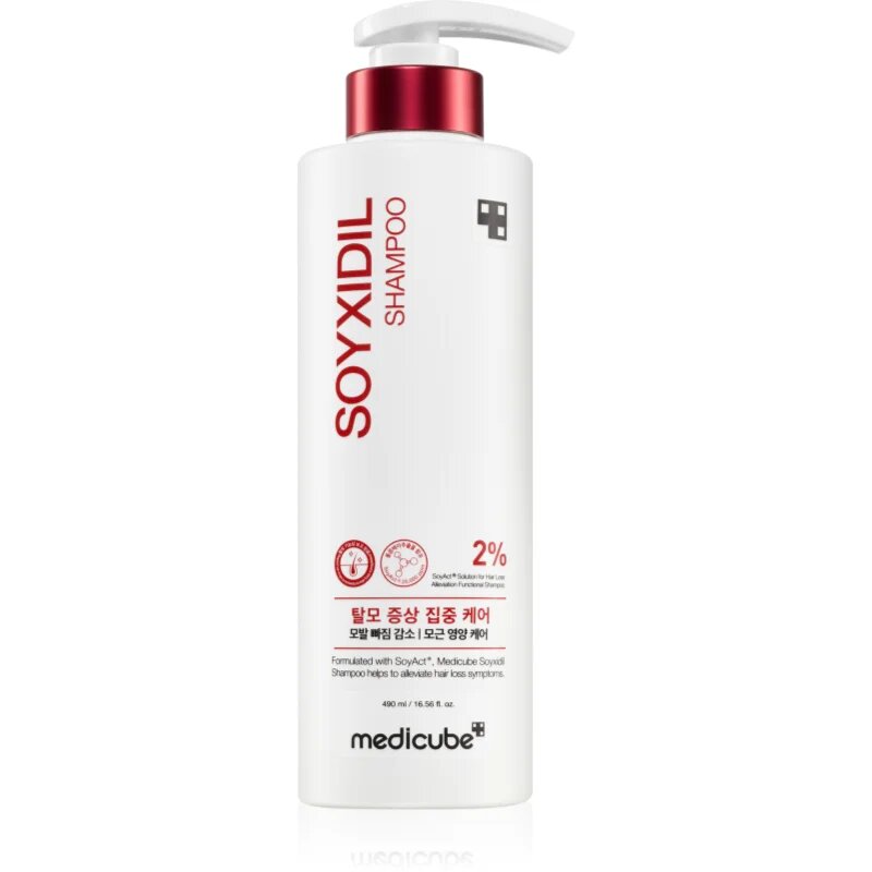 Medicube Soyxidil Shampoo ápoló és erősítő sampon hajhullás ellen 490 ml