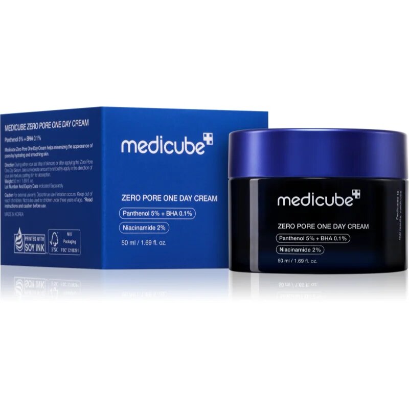 Medicube Zero Pore One Day Cream könnyű hidratáló krém a pórusok összehúzására 50 ml