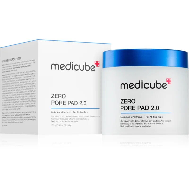 Medicube Zero Pore Pad hámlasztó kendők a bőr kisimításáért és a pórusok minimalizásáért 70x1 db