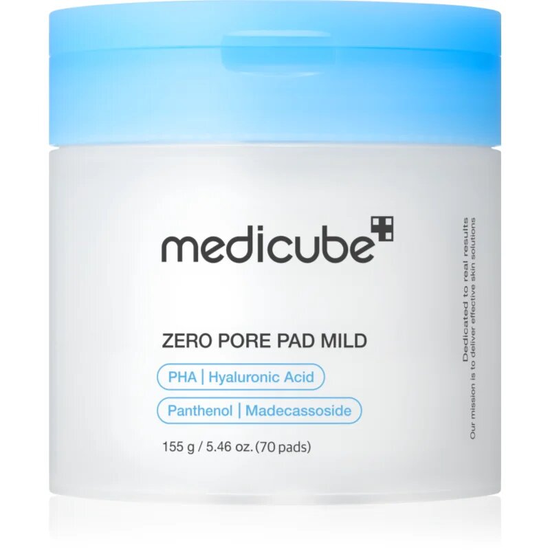 Medicube Zero Pore Pad Mild arctisztító peeling párnácskát az érzékeny arcbőrre 70 db