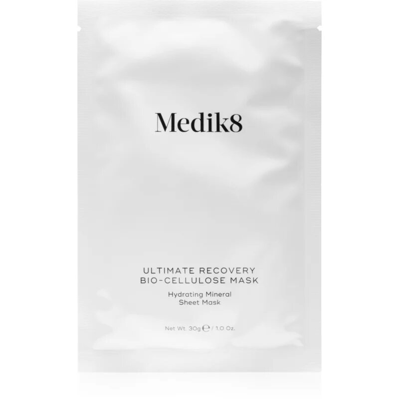 Medik8 Ultimate Recovery Bio-Cellulose Mask arcmaszk hidratáló és nyugtató hatással 6 db