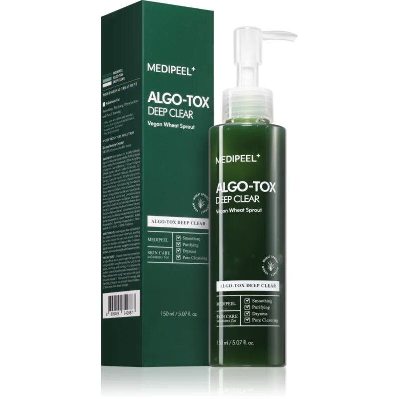 MEDIPEEL+ Algo-Tox Deep Clear tisztító hab az arcra 150 ml