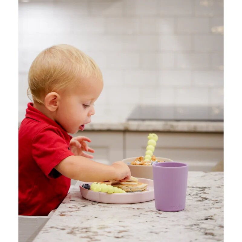 Melii Feeding Set etetőkészlet Pink Purple Grey 3 db