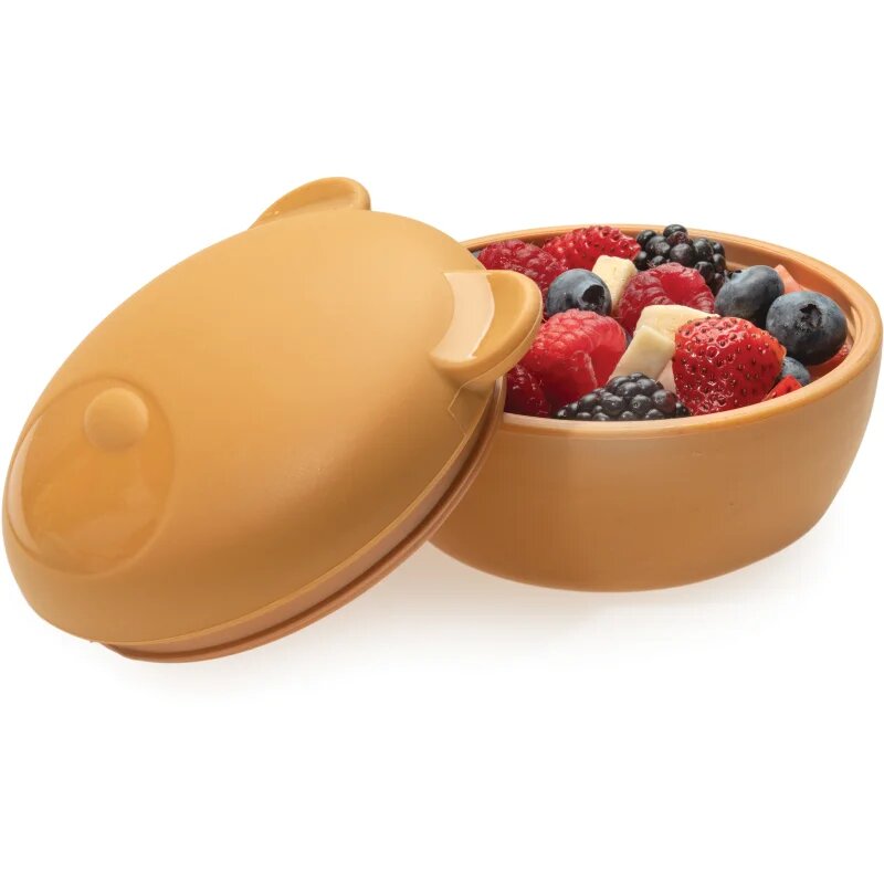 Melii Silicone Bowl with Lid uzsonnás doboz Bear 350 ml