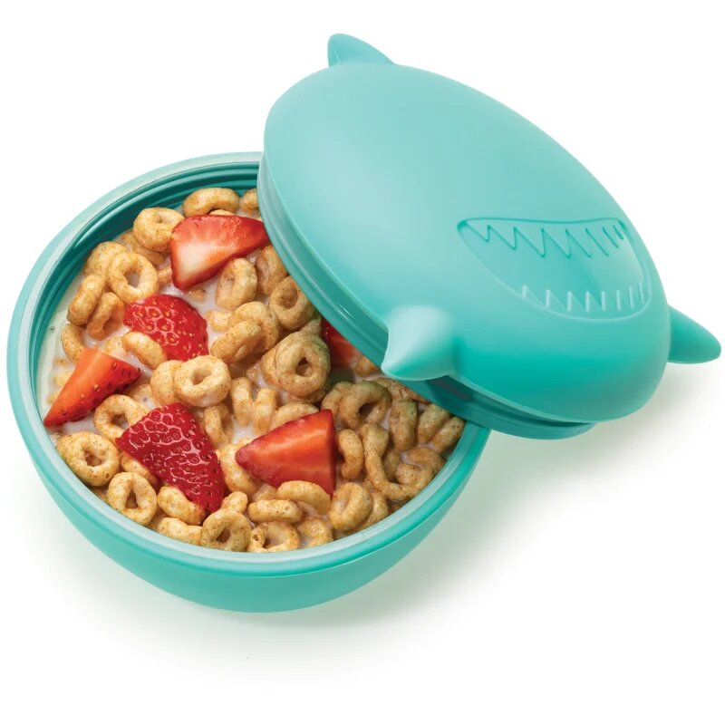 Melii Silicone Bowl with Lid uzsonnás doboz Shark 350 ml
