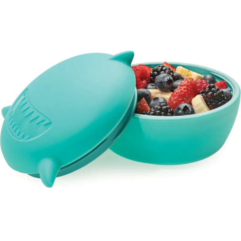 Melii Silicone Bowl with Lid uzsonnás doboz Shark 350 ml