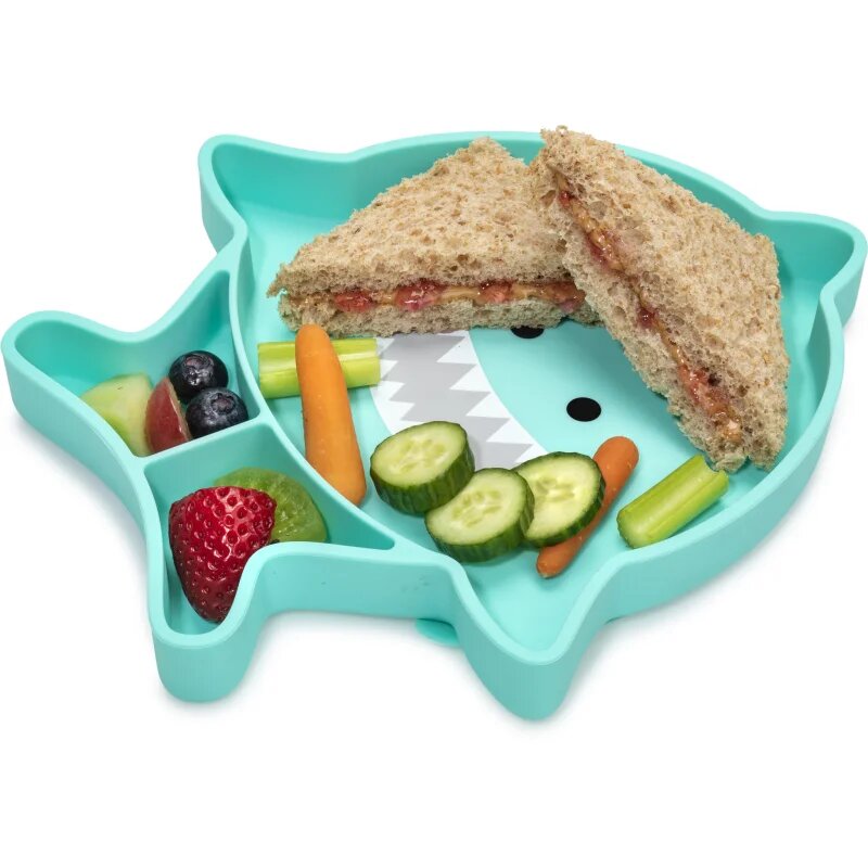 Melii Silicone Suction Plate tányér tapadókoronggal Shark 1 db