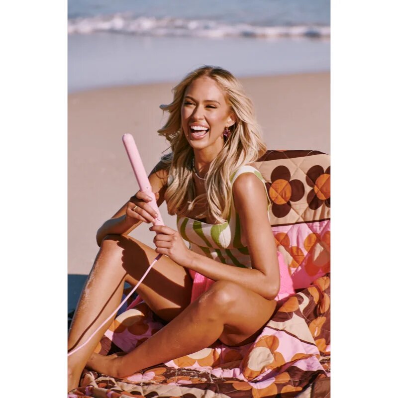 Mermade The Style Wand kúpos hajsütővas hajra Pink 1 db