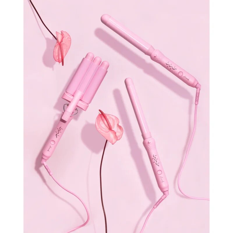 Mermade The Style Wand kúpos hajsütővas hajra Pink 1 db