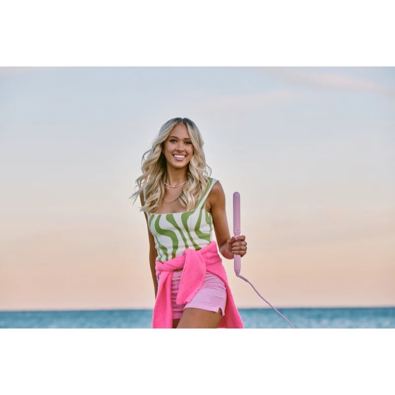 Mermade The Style Wand kúpos hajsütővas hajra Pink 1 db