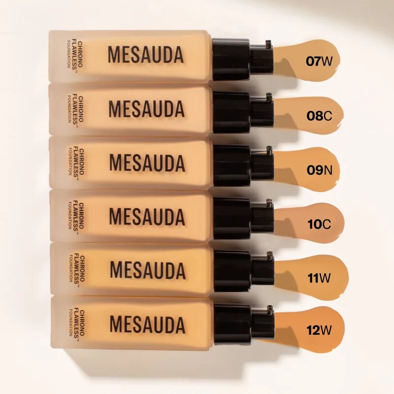 Mesauda Chrono Flawless™ Foundation tartós folyékony alapozó árnyalat 09N 30 ml