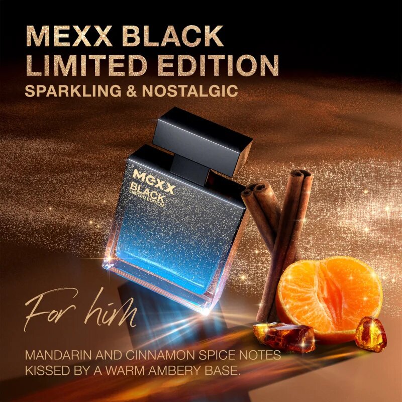 Mexx Black Man Eau de Toilette uraknak 30 ml