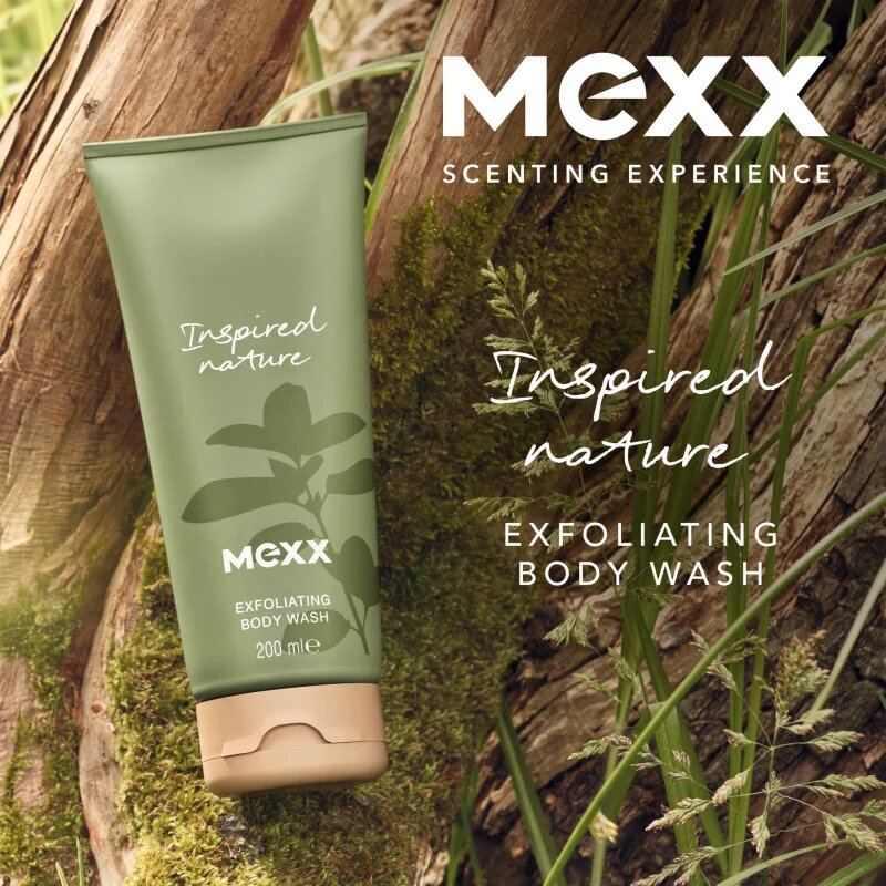 Mexx Inspired Nature hámlasztó tusfürdő gél illatosított 200 ml