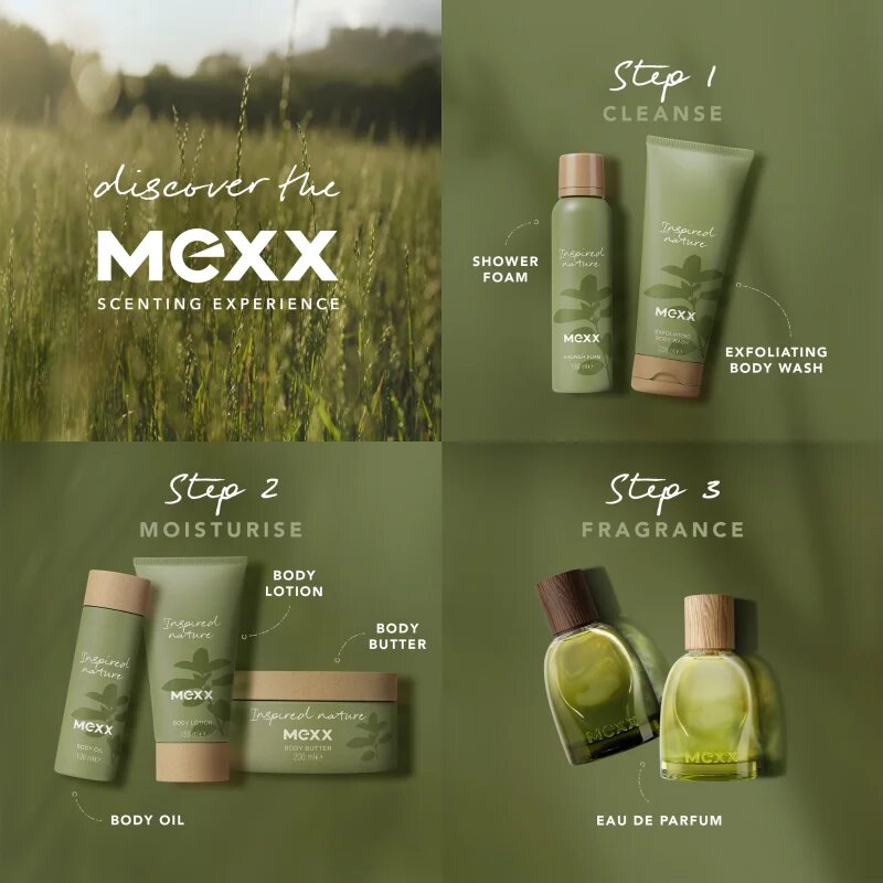 Mexx Inspired Nature testolaj illatosított 100 ml