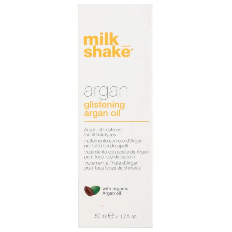 milk_shake® Argan Glistening Oil olajos ápolás argán olajjal minden hajtípusra 50 ml