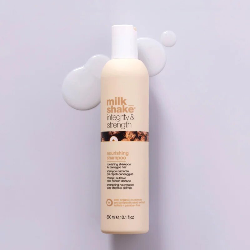 milk_shake® Integrity & Strength Nourishing Shampoo tápláló sampon a károsult hajra 300 ml