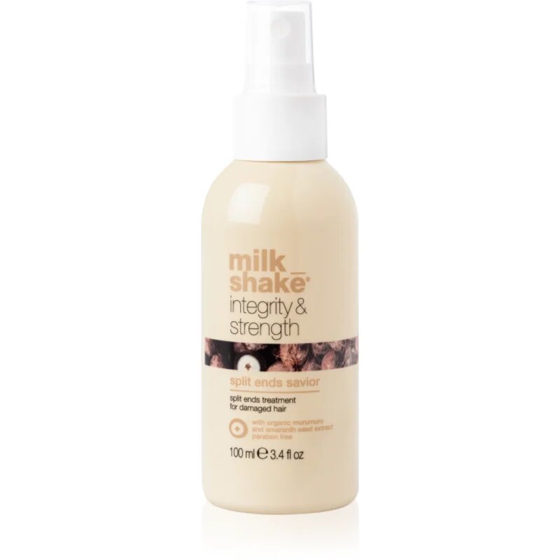 milk_shake® Integrity & Strength Split Ends Saviour leöblítést nem igénylő ápolás a töredezett hajvégekre 100 ml