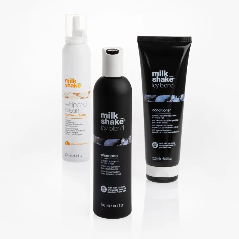 milk_shake® Kit Icy Blond szett semlegesíti a sárgás tónusokat