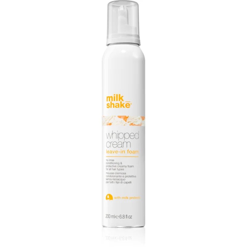 milk_shake® Leave-in Treatments Whipped Cream leöblítést nem igénylő ápolás minden hajtípusra 200 ml