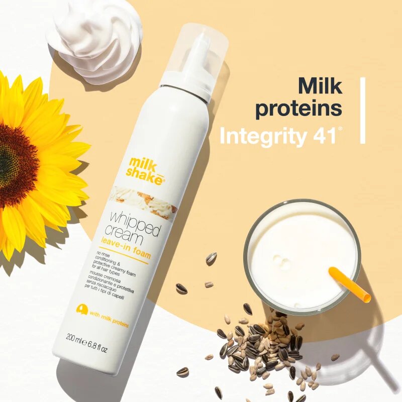 milk_shake® Leave-in Treatments Whipped Cream leöblítést nem igénylő ápolás minden hajtípusra 200 ml