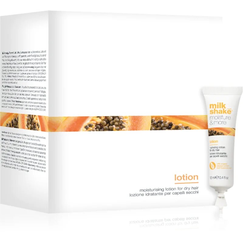 milk_shake® Moisture & More Lotion hidratáló tej száraz hajra 12x12 ml