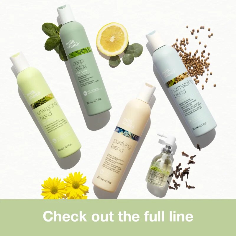milk_shake® Scalp Care Normalizing Blend sampon normál és zsíros hajra szulfátmentes 300 ml