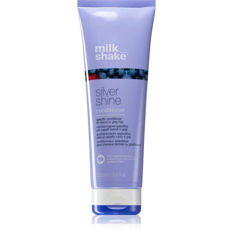 milk_shake® Silver Shine kondicionáló szőke hajra semlegesíti a sárgás tónusokat 250 ml
