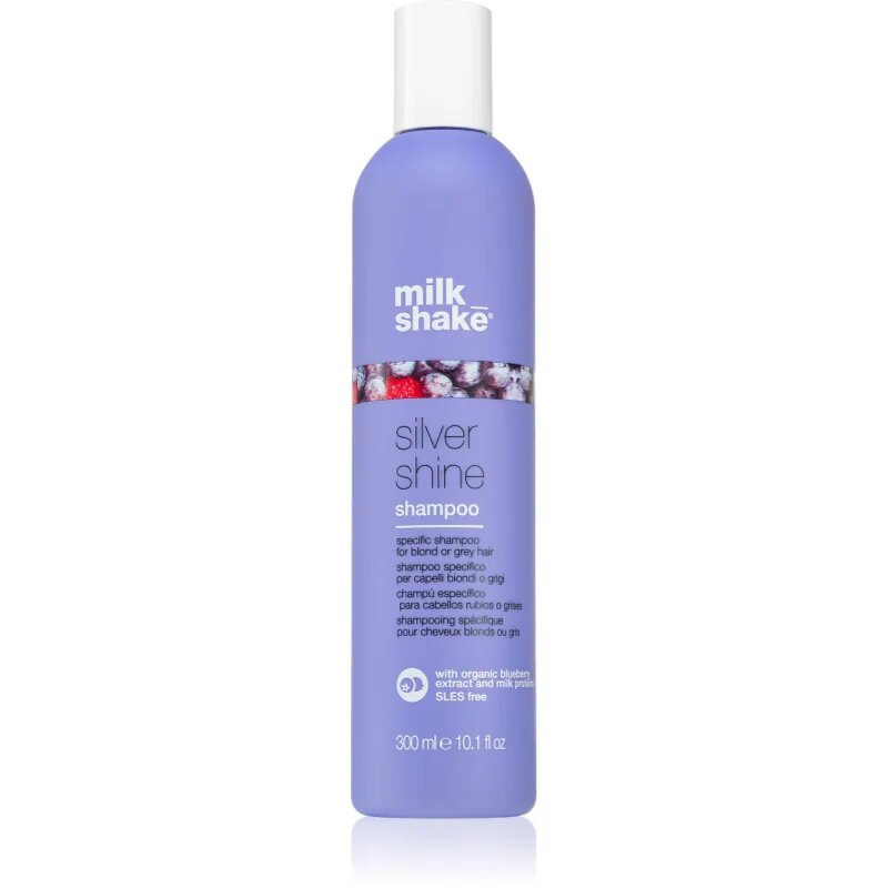 milk_shake® Silver Shine Shampoo sampon szőke hajra semlegesíti a sárgás tónusokat 300 ml