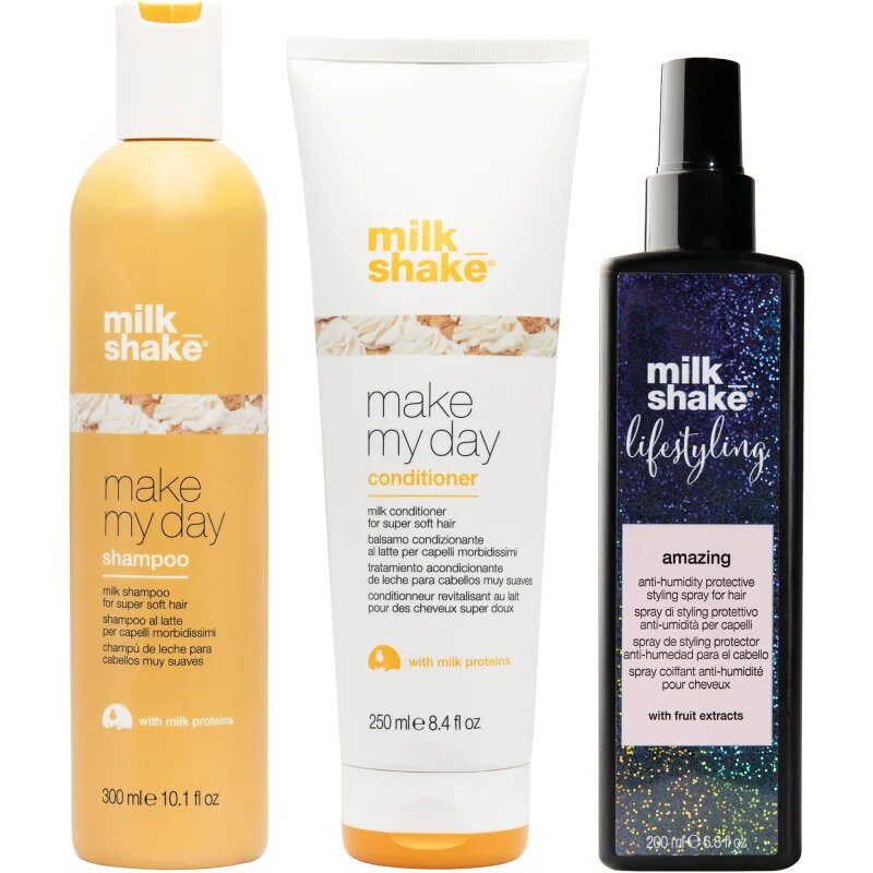 milk_shake® Three pack Amazing + Make My Day szett a fénylő és selymes hajért