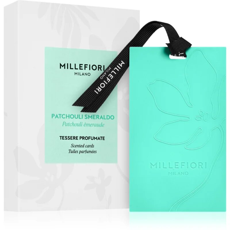 Millefiori Milano Laundry Patchouli Smeraldo illatosító kártya 3 db