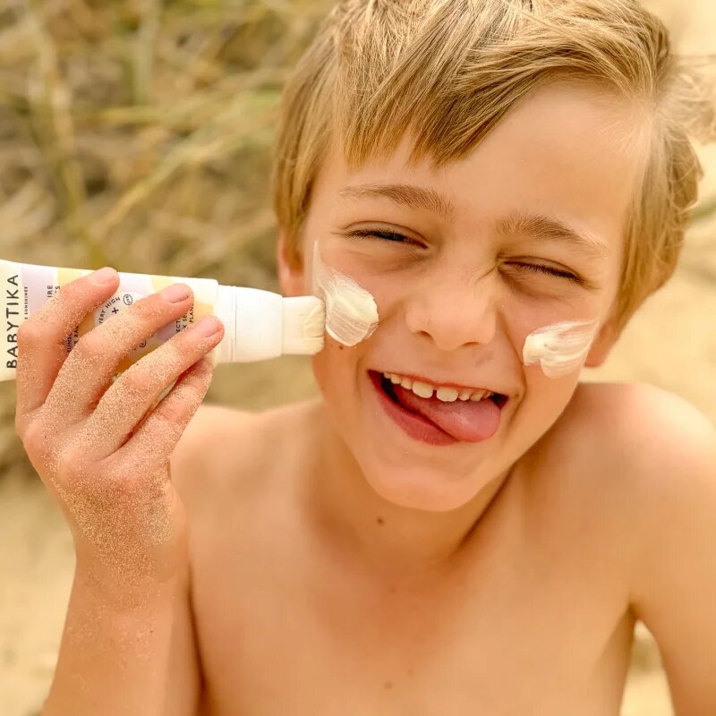 Mimitika Babytika Sunscreen Brush SPF 50+ napozókérm gyerekeknek applikátorral SPF 50+ 40 ml