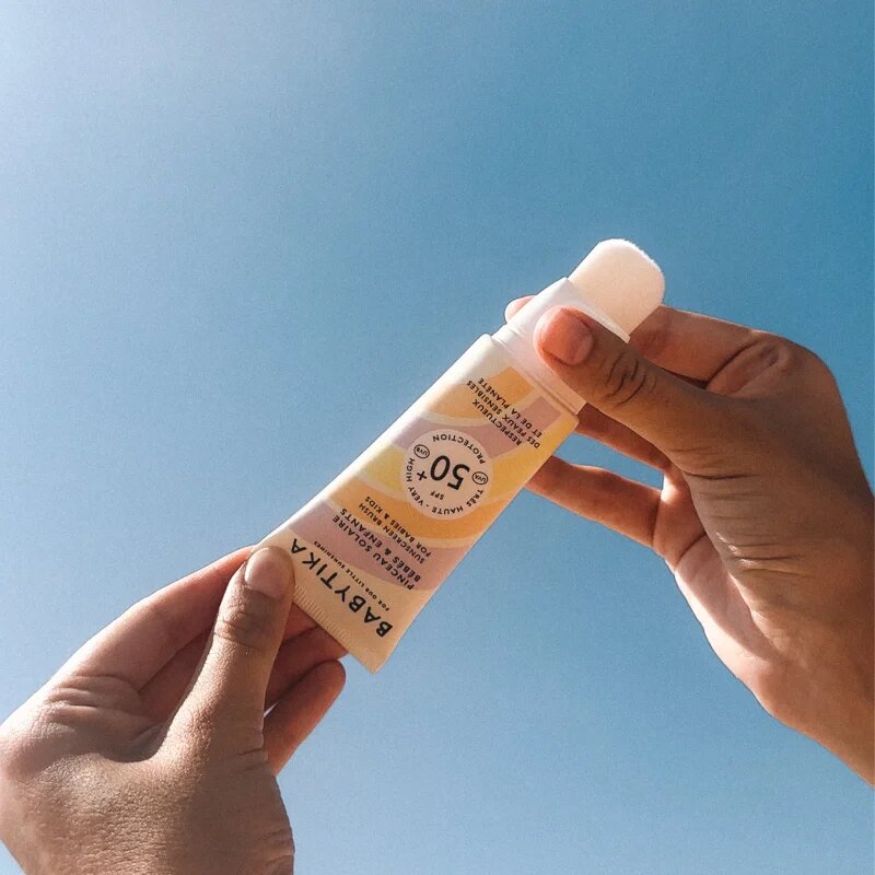 Mimitika Babytika Sunscreen Brush SPF 50+ napozókérm gyerekeknek applikátorral SPF 50+ 40 ml