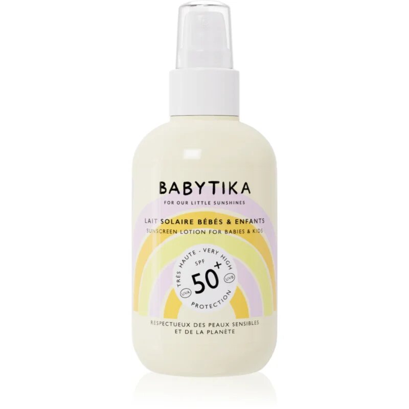 Mimitika Babytika Sunscreen Lotion SPF 50+ gyermek napozótej spray -ben SPF 50+ 190 ml