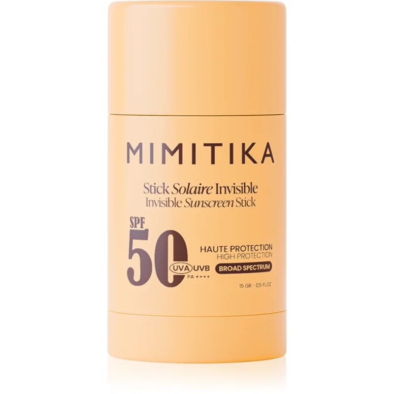 Mimitika Sun Invisible Sunscreen Stick SPF50 védő stift érzékeny területekre SPF 50 15 g