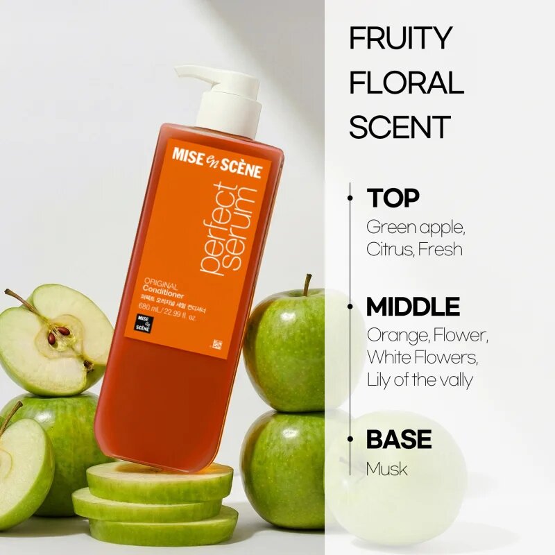 mise en scene Perfect Serum Original Conditioner megújító kondicionáló a fénylő és selymes hajért 680 ml