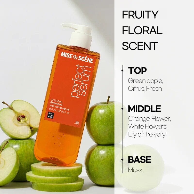 mise en scene Perfect Serum Original Shampoo megújító sampon a fénylő és selymes hajért 680 ml