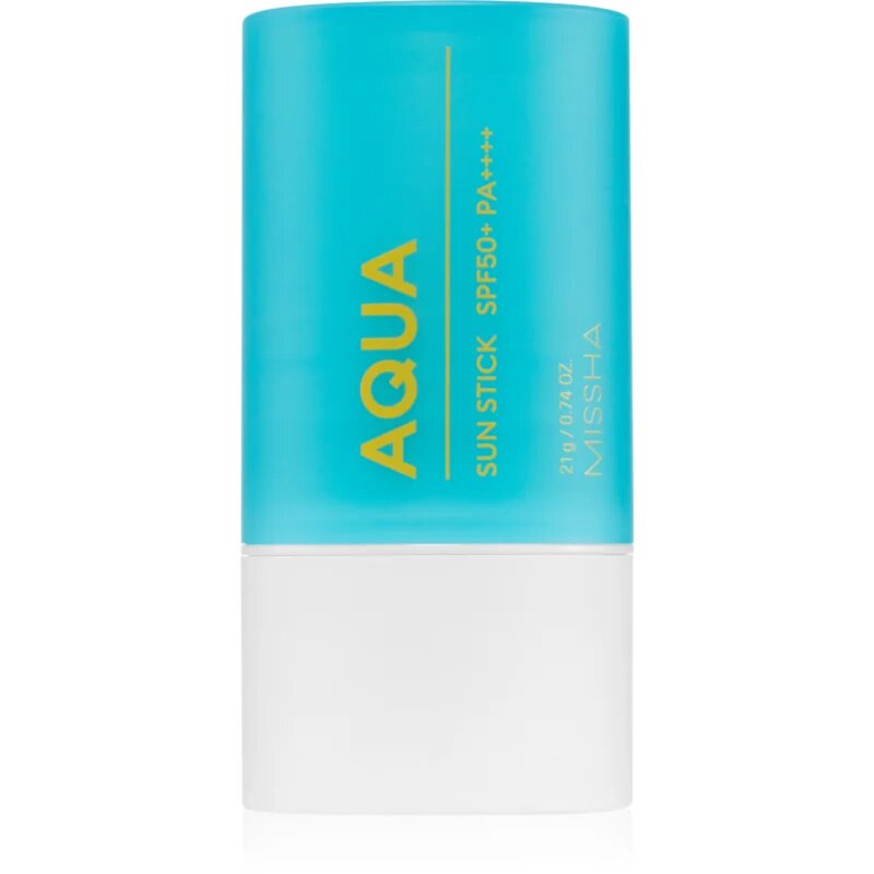 Missha All Around Safe Block Aqua Sun Stick napozó krém stift az intenzív hidratálásért SPF 50+ 21 g