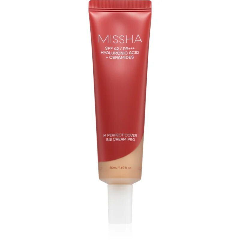 Missha M Perfect Cover BB Cream Pro hidratáló BB krém magas UV védelemmel árnyalat 25 50 ml