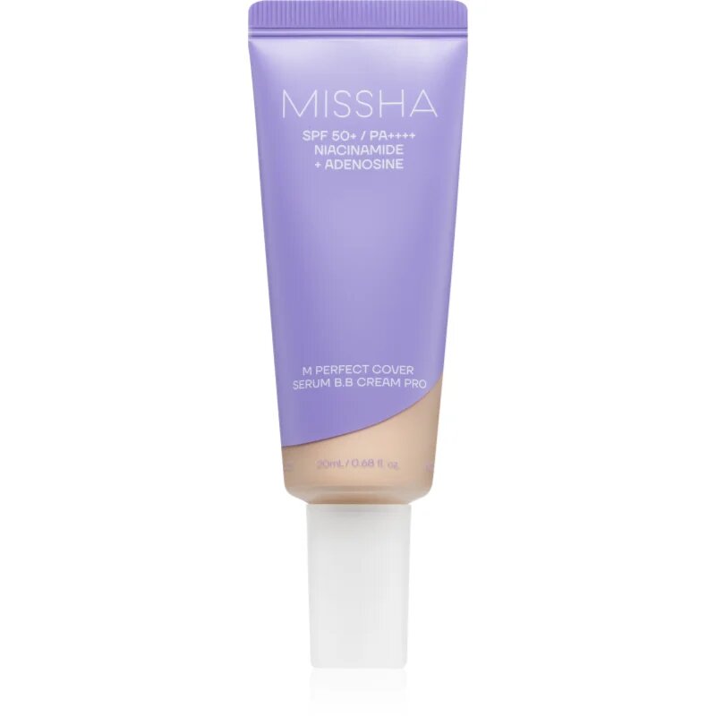 Missha M Perfect Cover Serum BB Cream Pro tónusegyesítő BB krém a bőr tökéletlenségeire SPF 50+ árnyalat #17 20 ml