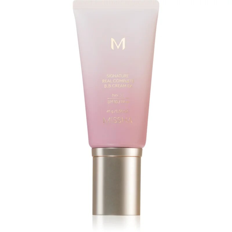 Missha M Signature Real Complete Ex tónusegyesítő BB krém a bőr tökéletlenségeire SPF 30 árnyalat No.21 45 g