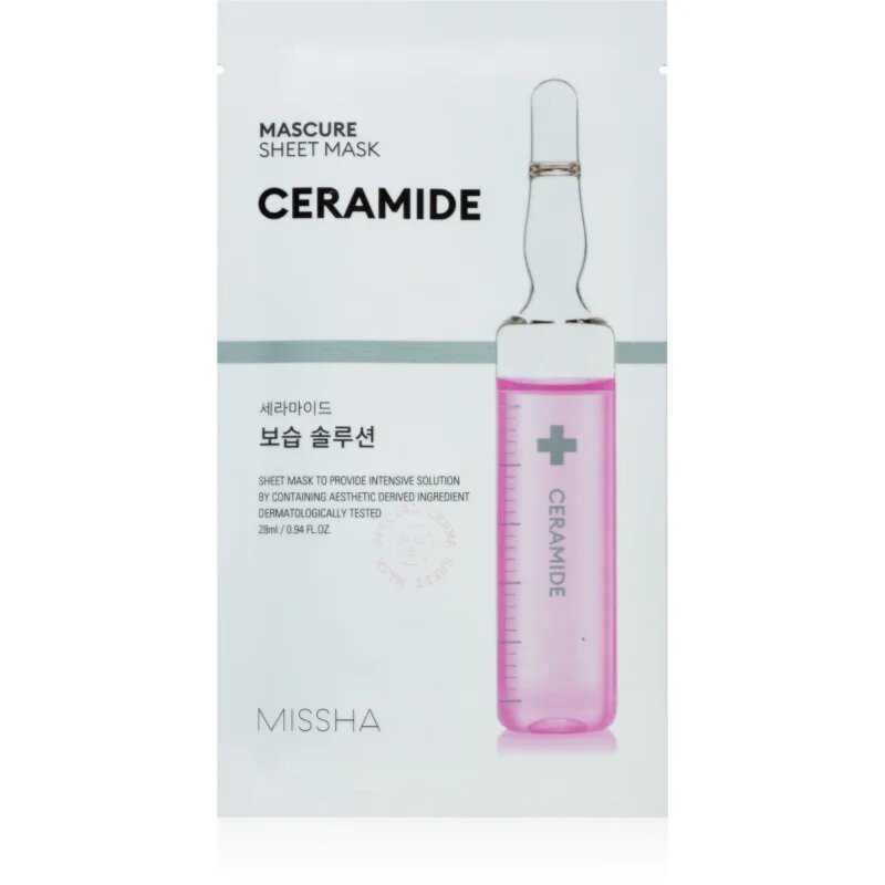 Missha Mascure Ceramide tápláló gézmaszk 28 ml