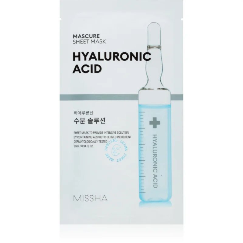 Missha Mascure Hyaluronic Acid hidratáló gézmaszk 28 ml