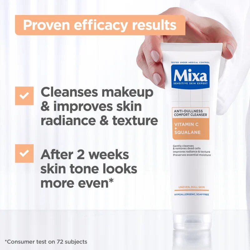 MIXA Anti-Dark Spot tisztító gél az arcbőrre C vitamin 150 ml